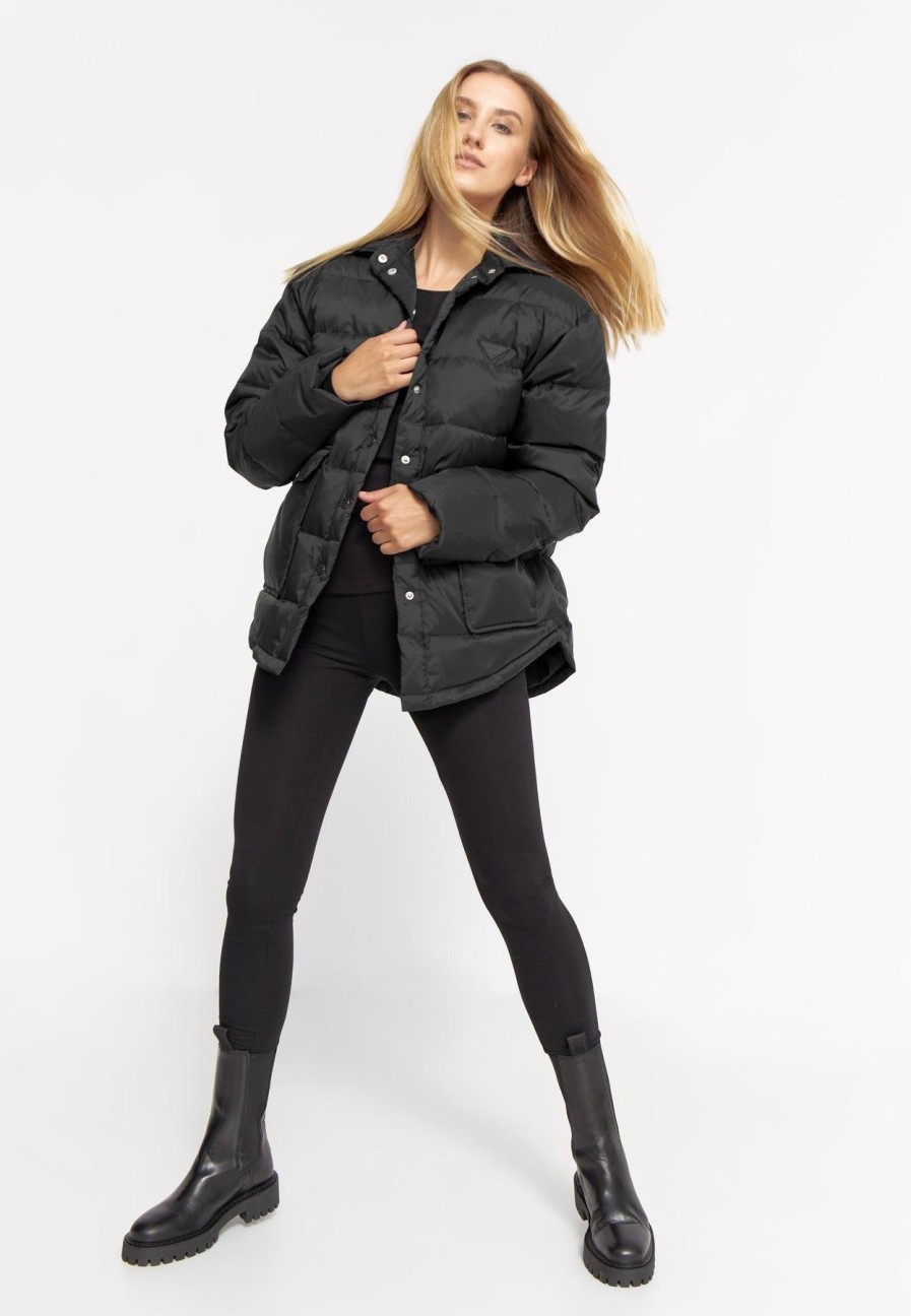 Textiles LÄST  | Light Shirt Puffer Jacket Black