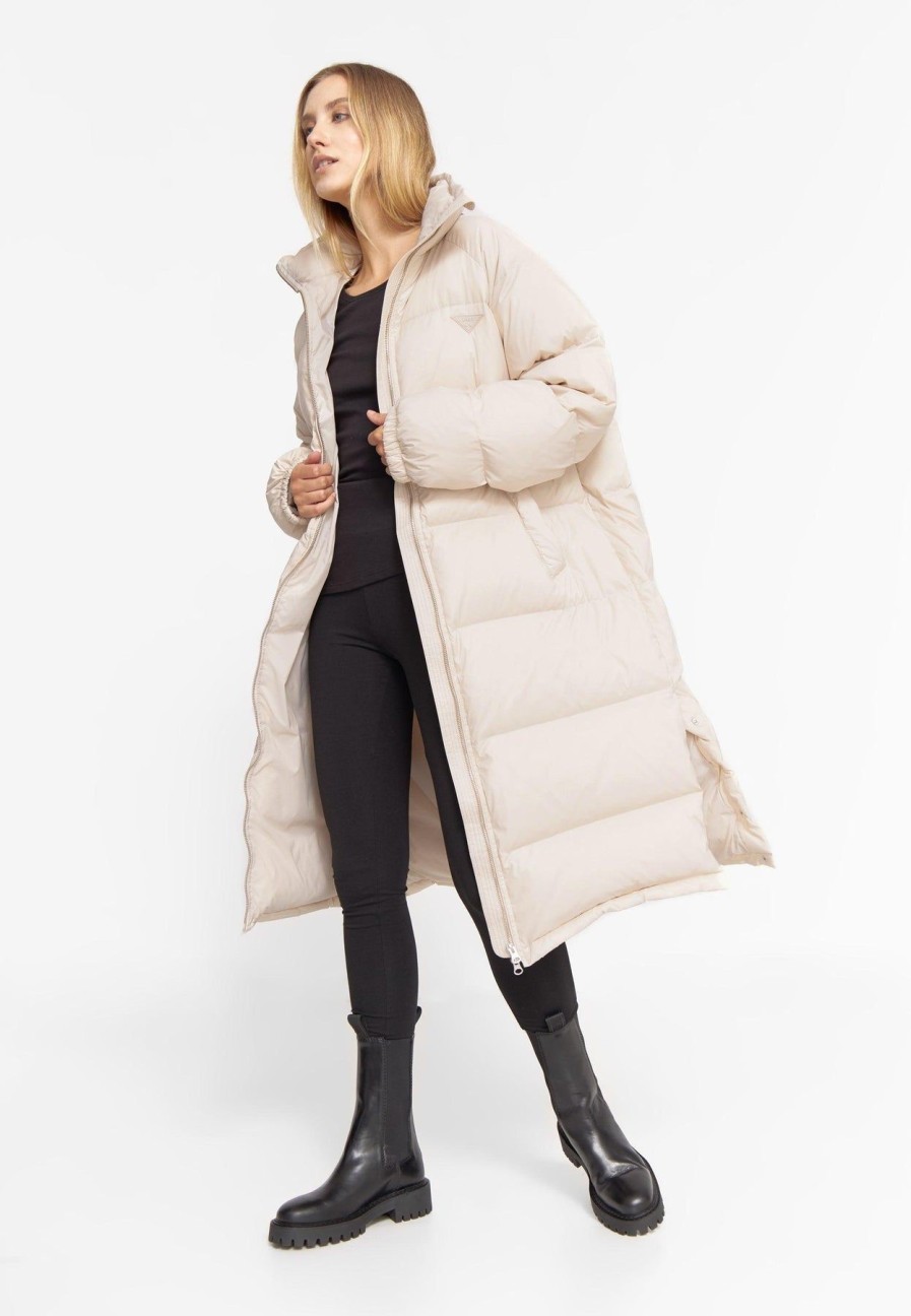 Textiles LÄST  | Long Puffer Jacket Sand